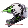 Мотошлем кроссовый LS2 MX433 Blast White-Black-Green