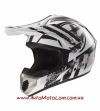 Кроссовый шлем Ls2 MX433 Stripe White Black