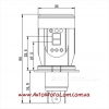 LED лампа H4 (ближний/дальний)