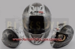 Шлем-интеграл LS2 mod.366 Black| White Mat