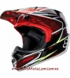 Кроссовый шлем FOX V3 RACE RED BLACK (XL)