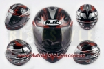 Шлем-интеграл HJC X1 Black| Red