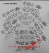НАКЛЕЙКИ [комплект] ЯВА/JAWA 638,12V,350,ЛЮКС Производство Made in Чехия