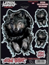 Наклейка на бак мотоцикла Волк (Wolf Tear)