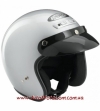 Открытый шлем BUSE ROCC CLASSIC SILVER BLACK