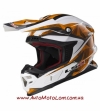 Кроссовый шлем Ls2 MX456 Light Quartz White Orange