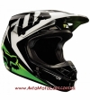 Эндуро шлем FOX V1 RACE ECE BLACK GREEN