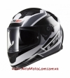 Шлем мотоциклетный LS2 FF320 Stream Omega WHITE BLACK TITANIUM