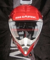 Кроссовый шлем Shark SX2 Logo красн,бел