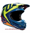 Кроссовый шлем FOX V1 RACE ECE YELLOW BLUE