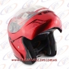 Мото шлем модуляр DVK 1А1 красный, размер S