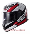 Шлем для мотоцикла LS2 FF320 Stream Omega Black White Red