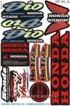 Наклейка на скутер  Honda  Dio 34 no fear   (мотр-34)