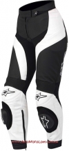 Мотобрюки женские ALPINESTARS Stella Gp Plus кожа черн,бел