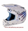 Мотошлем Детский NITRO CLAW JNR WHITE BLUE PURPLE (S)