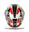 Шлем для мотоцикла NITRO N2100 SAMURAI WHITE BLACK RED (XL,M,L)