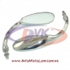 Зеркала на скутер 10 мм  хром капля/металлические  ZX-2554