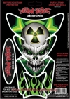 Наклейка защитная на бак Lethal Threat Green Bio Skull
