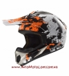 Эндуро шлем Ls2 MX433 Blast White Orange