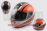 Шлем-интеграл KOJI mod.550 White| Orange