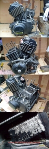V образный двигатель мотоцикла HONDA XL 600 V Transalp (mod. PD06)