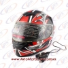 Шлем мотоциклетный интеграл DVK K-22B Bluetooth  черный(#210) размер L