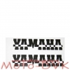 Наклейка  YAMAHA средняя шахматка черная