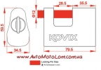 Навесной замок для мотоцикла Kovix KBL-12
