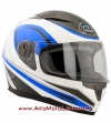 Шлем для мотоцикла GEON 968 White Blue Need For Speed