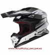 Кроссовый шлем Ls2 MX456 Factory White Black Titanium