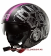 Открытый шлем Ls2 OF561 Wave Duo Matt Black Pink