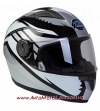 Шлем для мотоцикла GEON 968 Race Black Silvery