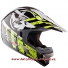 Мото шлем для кроссового мотоцикла LS2 MX433 Stripe Black Hi-Vis Yellow