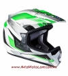 Кроссовый шлем GEON 623 Vector Black Green