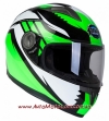 Шлем мотоциклетный GEON 968 Race Black Green