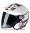 Открытый шлем NITRO MIX TAPE WHITE SILVER PURPLE (XL)